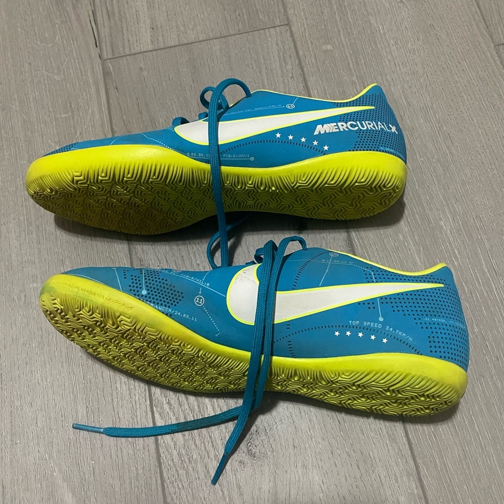 Nike 4.5Y Mercurialx Indoor Turf Soccer Football Shoes Sneakers Vortex - Picture 7 of 10